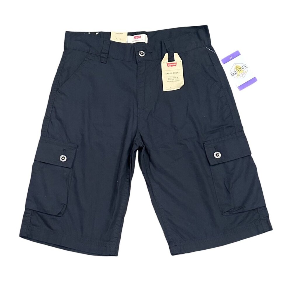NWT Levis Boys Youth 14 Regular Cargo Shorts W27 Extra Room Below Knee
